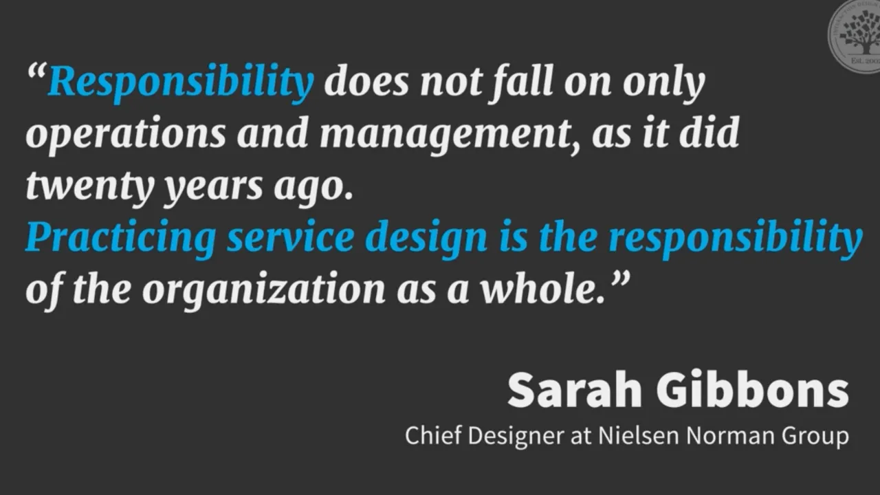 « La responsabilité n'incombe pas seulement aux opérations et au management, comme c'était le cas il y a vingt ans. Pratiquer le design de service est la responsabilité de l'organisation dans son ensemble. »
designs de service réussis